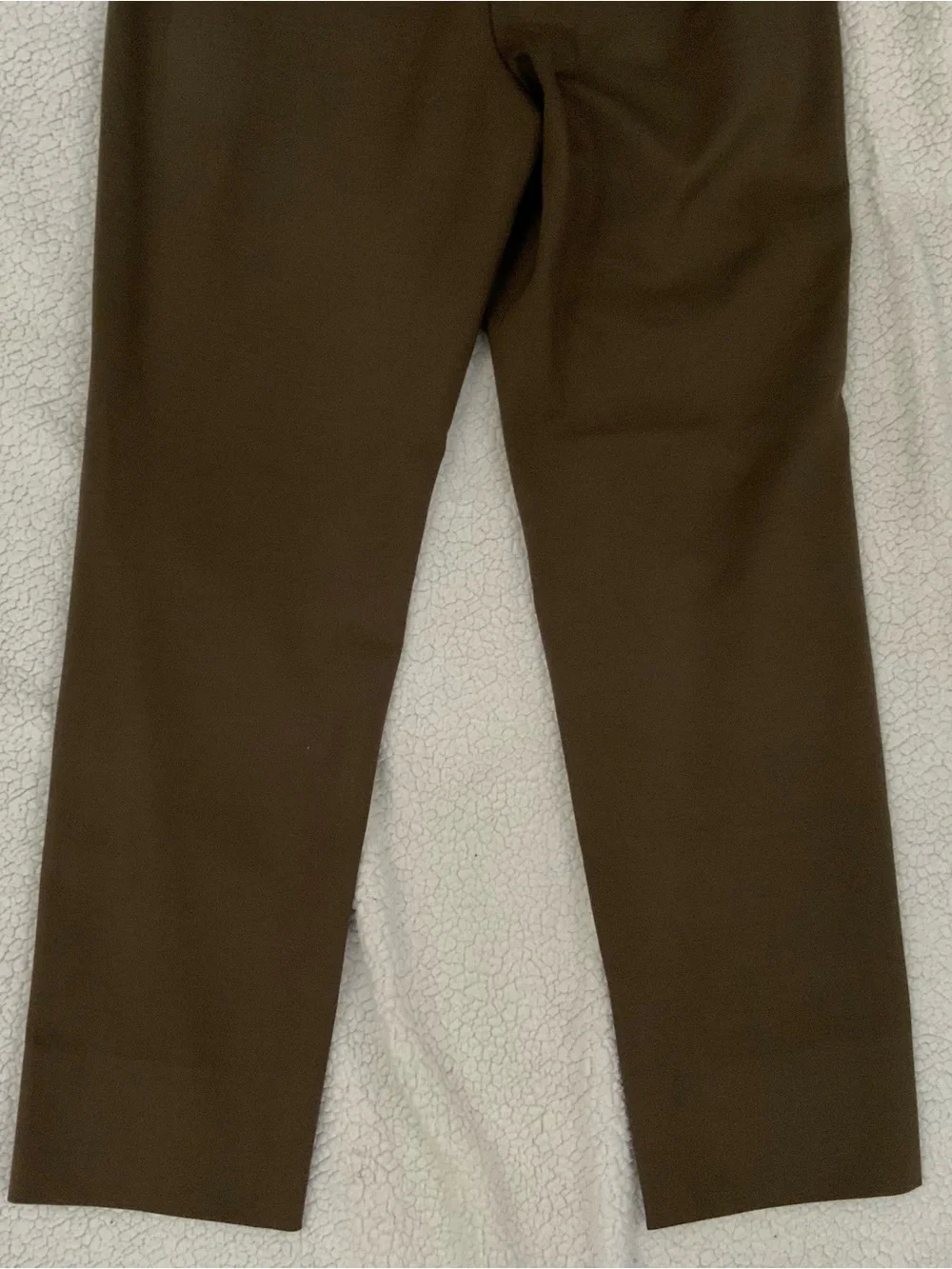 J. Jill Ponte Slim Leg Elastic Waist Pull On Pants Brown Size M Stretch New